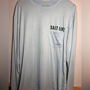 Salt life blue men’s medium long sleeve tshirt